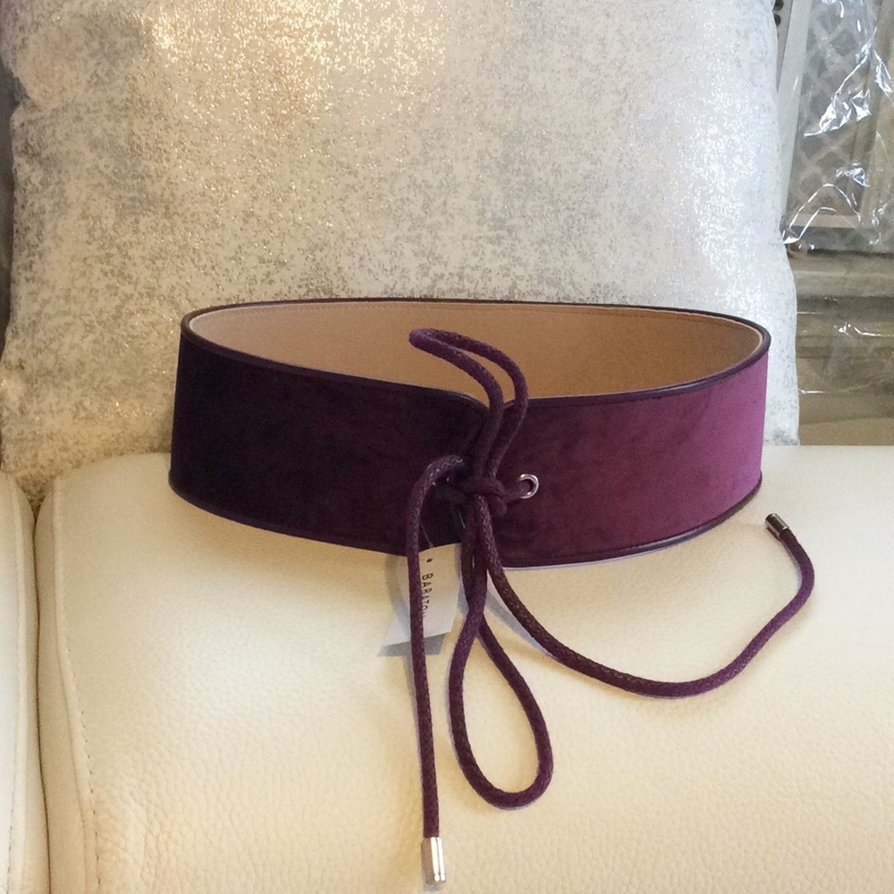 Babaton corset belt velvet purple M/L